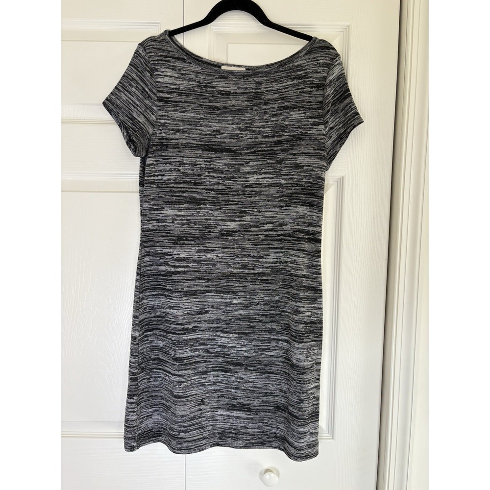 NWT Ann Taylor Loft Women's Short Sleeve Gray Factory Dress Size S